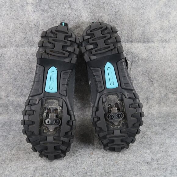 Bontrager Shoes Women 9.5 Cycling Race MTB Inform 3 Strap eSoles Spinning Grey - Picture 10 of 14